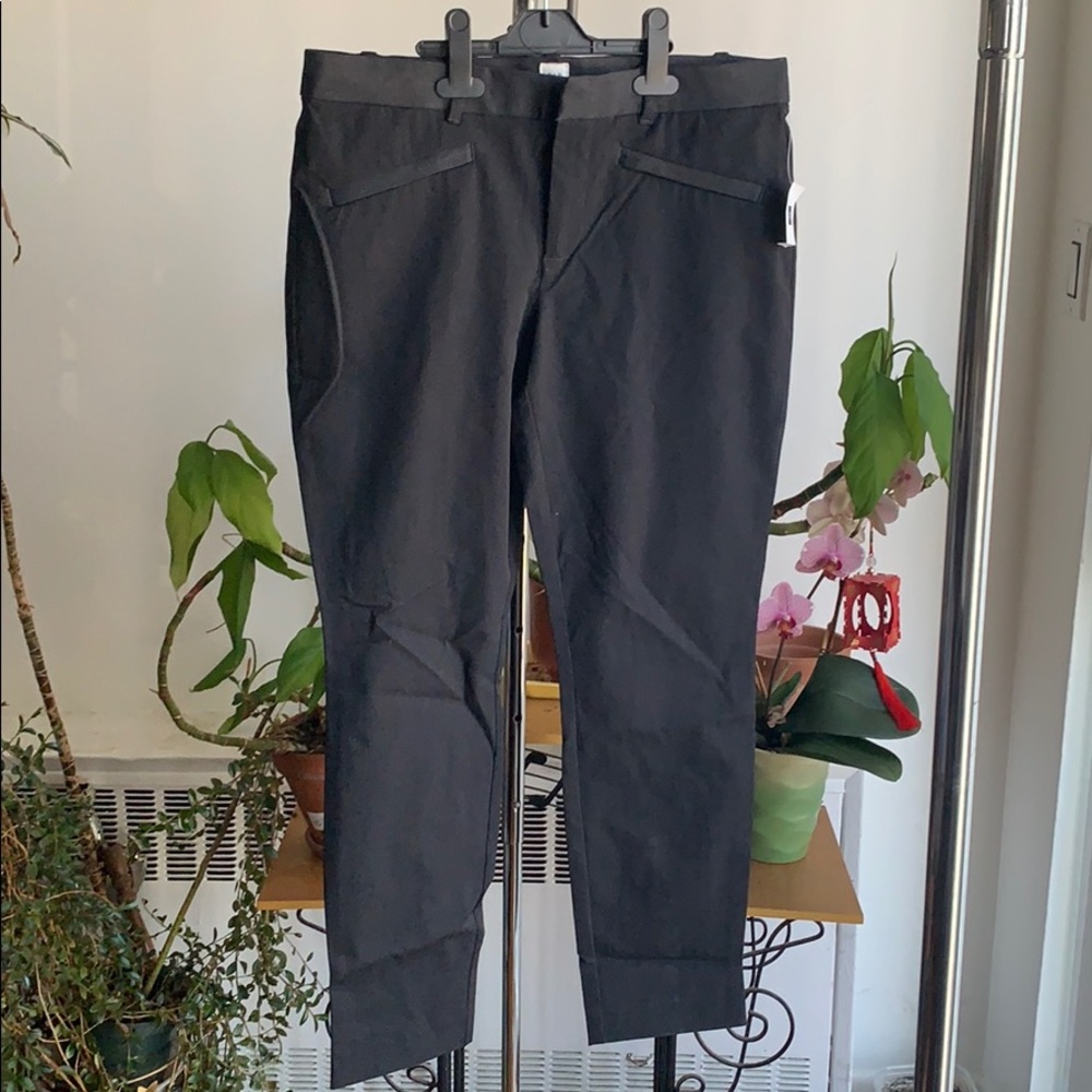 NWT gap skinny ankle pants black gray size 10